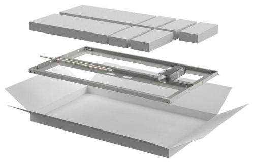 Дверь перфорированная двустворч. для шкафа LINEA N 18U 600мм сер. ITK LN35-18U6X-D2P