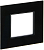 Рамка 1-м SKANDY SK-F21Bl стекло черн. IEK SK-M12-G-K02