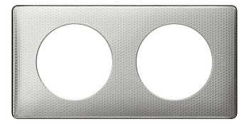 Рамка 2-м Celiane серебр. пунктум Leg 068722