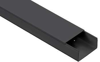 Кабель-канал 100х40 L2000 пластик ЭЛЕКОР черн. IEK EL-KK10-100-040-1-K02