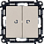 Выключатель 2-кл. СП Valena Life 10А IP20 250В 10AX с подсветкой с лиц. панелью механизм сл. кость Leg 752528