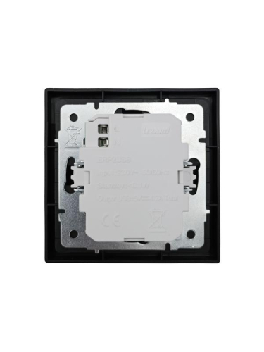 Розетка 1-м СП ZIMA IP20 + 2 USB разъем механизм черн. бархат LEZARD 704-4288-192