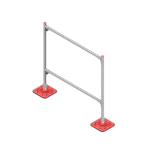 Конструкция опорная для горизонт. прямоугол. воздуховодов и метал. лотков кабеленесущих систем TECHNORAPTOR FOOT 1500х1500 KM-TR-F-SSHRAD-1500-1500 КМ TR0096