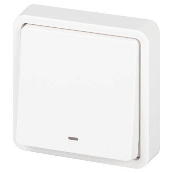 Переключатель Эксперт 11-1527-01 с подсветкой IP55 10АХ-250В СУ бел. Эра Б0063253