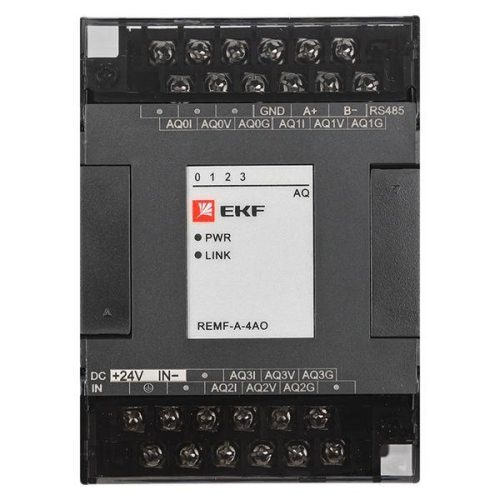 Модуль аналогового вывода REMF 4 PRO-Logic (с поверкой) EKF REMF-A-4AO-V