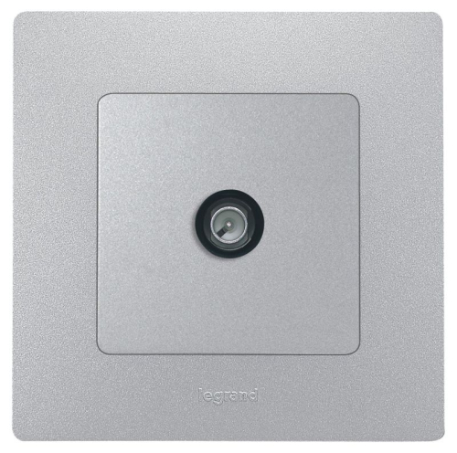 Розетка телевизионная оконечная TV СП Etika 5дБ 5-862МГц механизм алюм. IEK 672465