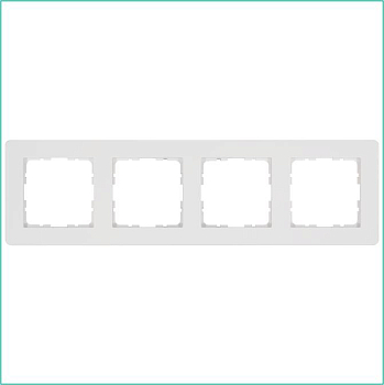 Рамка 4-м G-Flex бел. глянцевый Jasmart G1104W