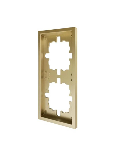 Рамка 2-мест. горизонт. ZIMA зол. LEZARD 704-3600-147