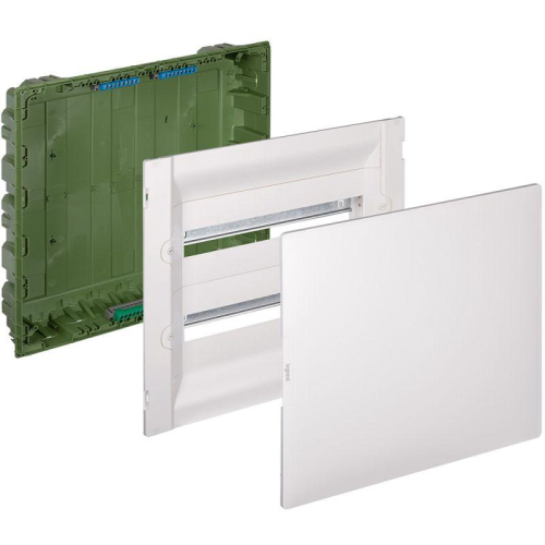 Щиток распределительный СП Practibox3 IK 07 2 рейки 36мод. с клеммник. заземл. и нейтрали IP40 бел. дверь Leg 401767