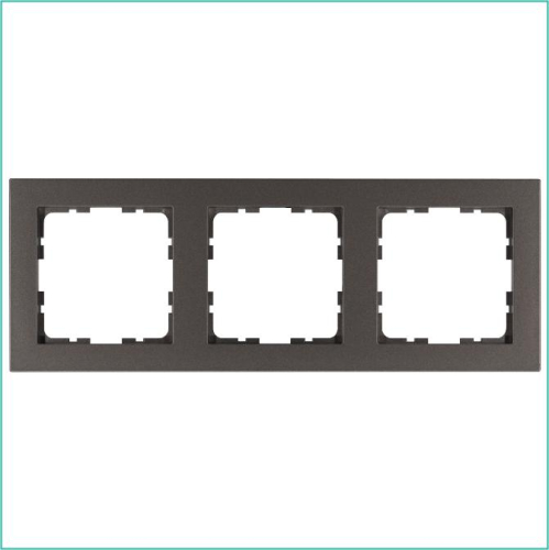 Рамка 3-м G-Classic мокко Jasmart G1003Z