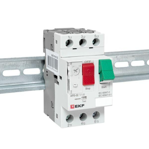 Выключатель автоматический для защиты двигателя АПД-32 1.0-1.6А EKF apd-me-1.6