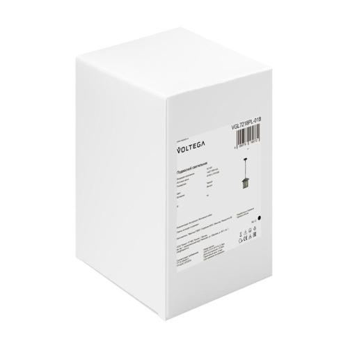 Светильник Saga 1х40Вт E27 IP44 подвесной Voltega VGL7218PL-01B