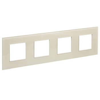 Рамка 4-м SKANDY SK-F24B стекло беж. IEK SK-M42-G-K10