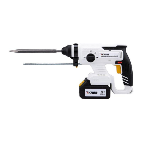 Перфоратор аккумуляторный SDS-plus 2.2Дж 1х4А.ч в кейсе Kranz KR-PT-120