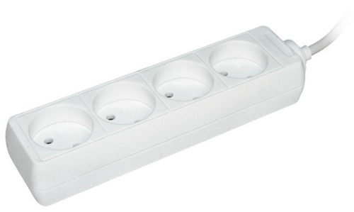 Удлинитель 4х3м без заземл. 10А IP20 У4 2P 250В 2х0.75 IEK WYP10-06-04-03-N