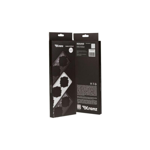 Рамка 3-м ROUND MIELE перламутр Kranz KR-78-0753-1