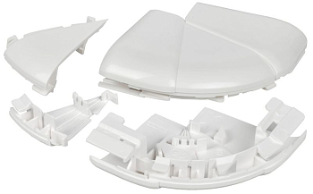 Угол для кабель-канала внешн. изменяемый 60-120град. для DLP 80х50 бел. ИЭК Leg 010622