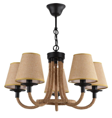 Люстра Corda Е14х5 60Вт IP20 Freya FR4402-PL-05-GB