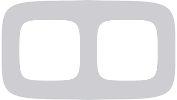 Рамка 2-м Valena Allure универсальная бел. стекло Leg 755542