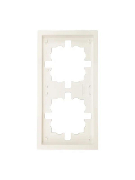 Рамка 2-мест. горизонт. ZIMA слон. кость LEZARD 704-9000-147