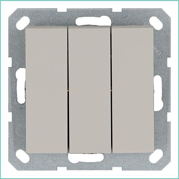 Выключатель 3-кл. 10А IP20 механизм тауп Jasmart G3031T