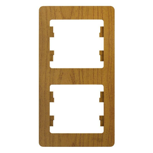 Рамка 2-м Glossa вертикал. дер. дуб SE GSL000506