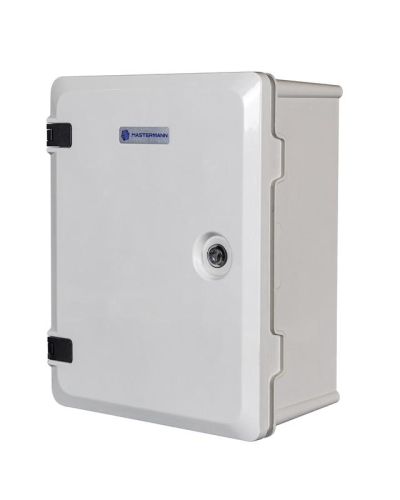 Шкаф монтажный композитный IK10 290x390x190мм IP66 Mastermann 00-01020360