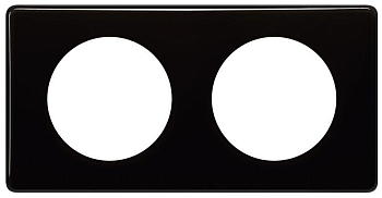 Рамка 2-м Celiane черн. глянец Leg 066682