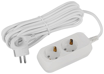 Удлинитель электрический UDL-16-250-E Greenline 2 розетки с заземлением 5м ПВС 3х1кв.мм Эра Б0065014