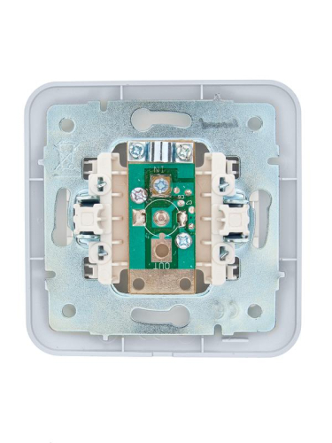 Розетка телевизионная оконечная TV СП ASTI IP20 в сборе жемчуж./бел. перламутр. LEZARD 7081-3030-130