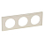 Рамка 3-м Celiane сл. кость глянец Leg 066623