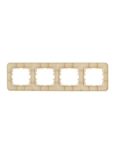 Рамка 4-м ASTI горизонт. крем. LEZARD 7081-0300-149