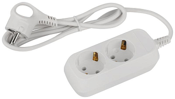 Удлинитель электрический UDL-10-215-E Greenline 2 розетки с заземлением 1.5м ПВС 3х0.75кв.мм Эра Б0064978