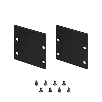 Заглушка LINE-S-3535 BLACK глухая металл (комплект) Arlight 041867