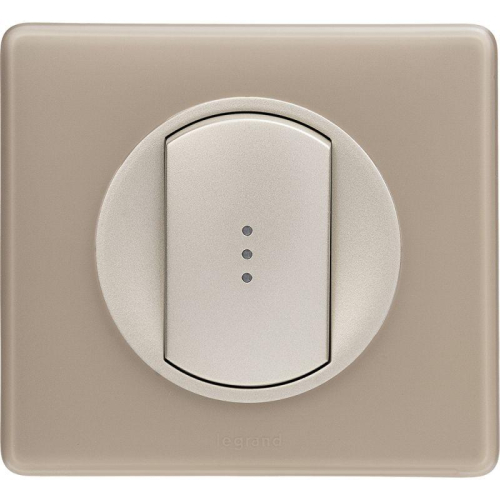 Выключатель 1-кл. 1п 2мод. СП Celiane 10А IP21 230В 10AX механизм сер. Leg 067002