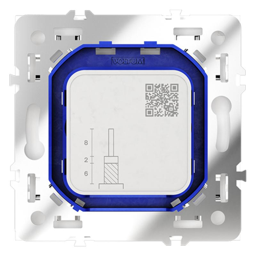 Розетка телевизионная оконечная TV + SAT 2-м СП S70 механизм бел. глянцевый Voltum VLS060401