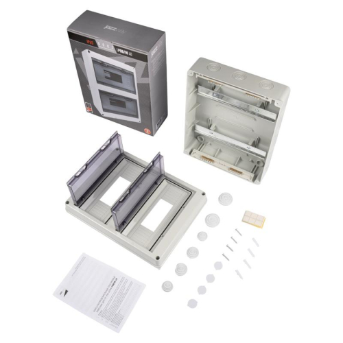 Бокс модульный накладной PDB/W 4024 GR (ЩРН-ПГ-24) IP65 пластик. Pro JazzWay 5072145