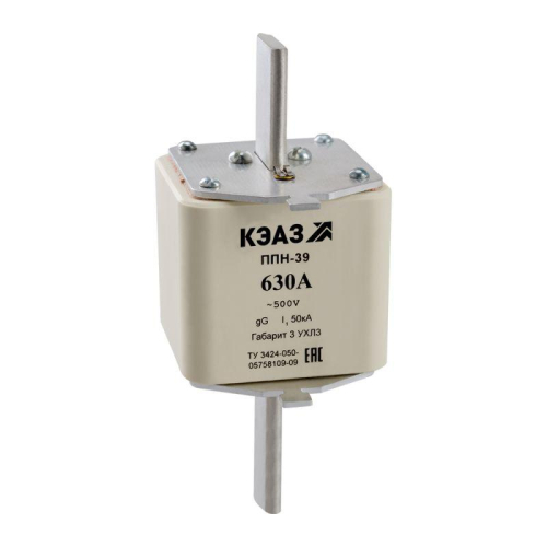 Вставка плавкая ППН 39 160А X3 габарит 3 УХЛ3 КЭАЗ 111395