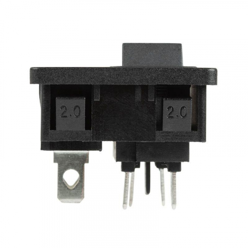 Выключатель клавишный 250В 6А (4с) ON-OFF с штекером C8 2PIN черн. Rexant 36-2284