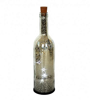 Фигура светодиодная "Бутылка" B32-LDM5-WW-ST 32см 5 бел. LED 3 ААА батарейки IP20 0.3Вт SHLights 4690601047571