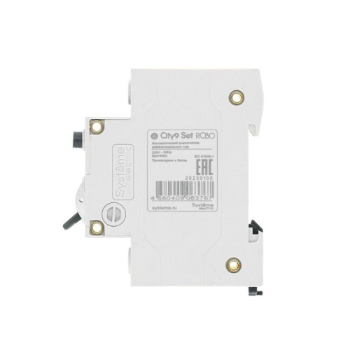 Выключатель автоматический дифференциального тока 2п (1P+N) C 20А 10мА тип A 4.5кА City9 Set 230В SE C9D51620