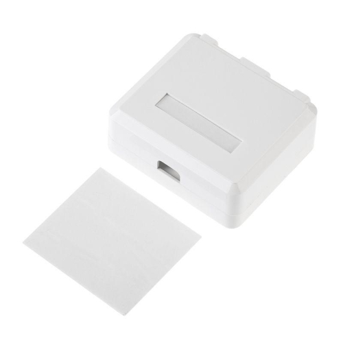 Корпус настенной розетки под 2 модуля Keystone Jack бел. Rexant 03-0251