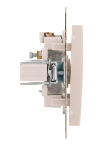 Розетка телевизионная оконечная TV СП Rain 16А IP20 механизм жемчуж./бел. перламутр. LEZARD 703-3088-130