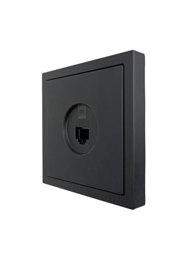 Розетка компьютерная 1-м СП ZIMA IP20 механизм черн. бархат LEZARD 704-4288-140