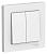 Выключатель 2-кл. AtlasDesign сх.5 10АХ в сборе лотос SE ATN001352