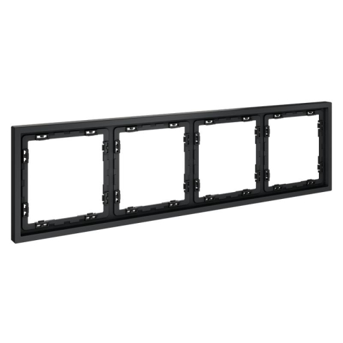 Рамка 4-м S70 пластик. графит Voltum VLS100407