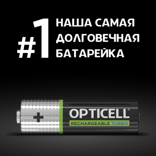 Аккумулятор AA/HR6 1.2В 2600мА.ч Ni-MH (блист.4шт) Turbo Opticell 6080002