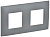 Рамка 2-м SKANDY SK-F02Gr сер. IEK SK-M22-K03