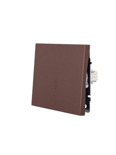 Выключатель проходной 1-кл. СП ZIMA IP20 10А безвинт. зажим шоколад LEZARD 704-7388-105QC