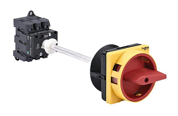 Выключатель-разъединитель 3п 32А IP20 с красн. выносн. рукоят. на дин-рейке/плате с замком SE MSD32340R